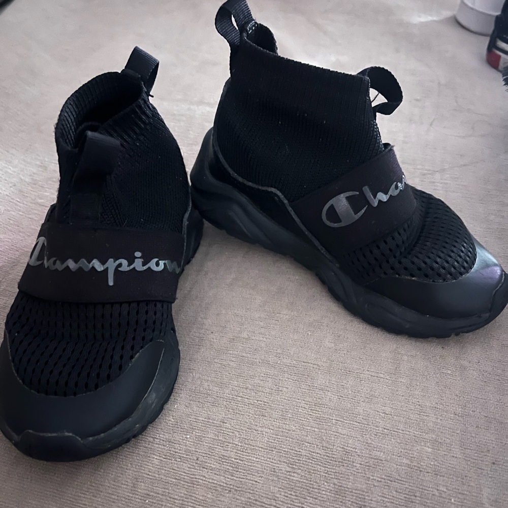 Champion Toddler Black Slip-On Sneakers Sz 7